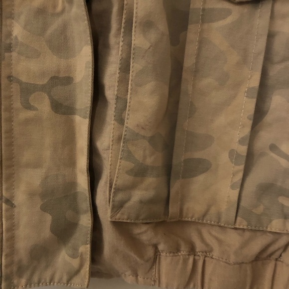 ANTHROPOLOGIE HEI HEI Roman Linen Blend Camo Jacket Size S - Picture 10 of 12
